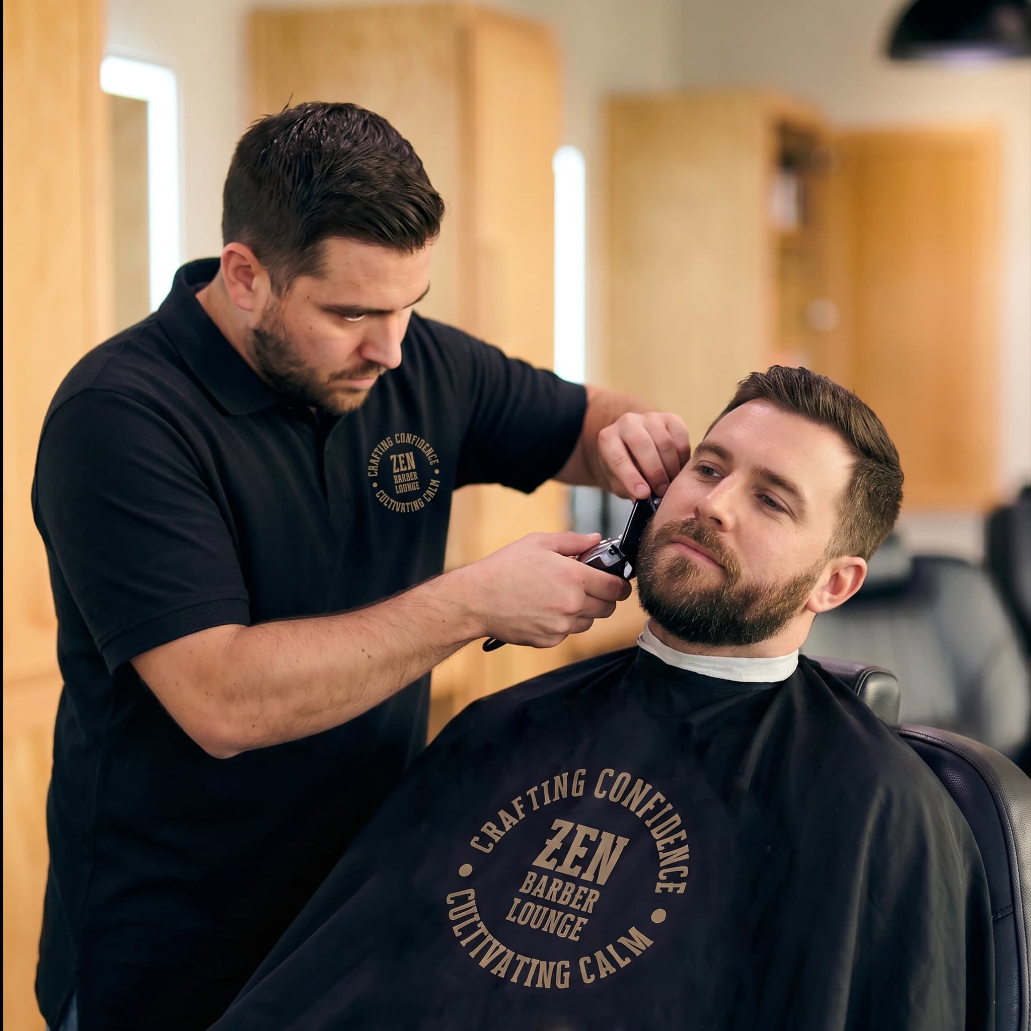 Detailed men’s haircut service at Zen Barber Lounge