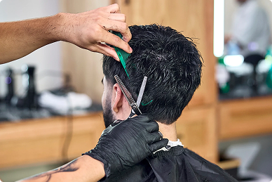 mens-haircut-detail-scissor-work-barber-north-richland-hills
